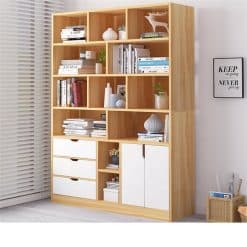 tu sach bang go hien dai co tu ghk 183